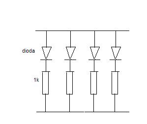 Mrugająca dioda LED w liczniku skutera 12V – jedna świeci słabiej, podłączenie równoległe