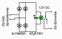 Jak obejść dzwonek kakadu z 230v na napięcie 6-24v ?