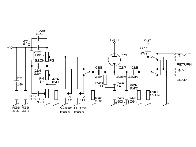 Peavey 5150 preamp схема