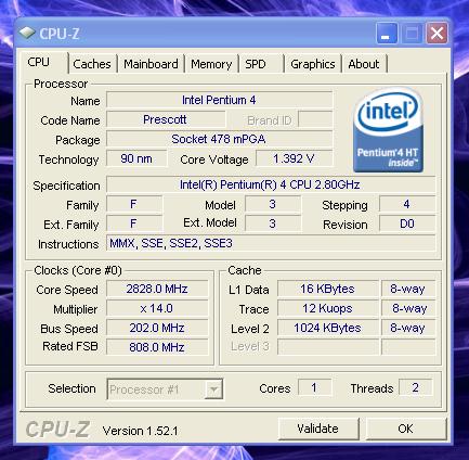 Problem z OC Pentium 4 HT