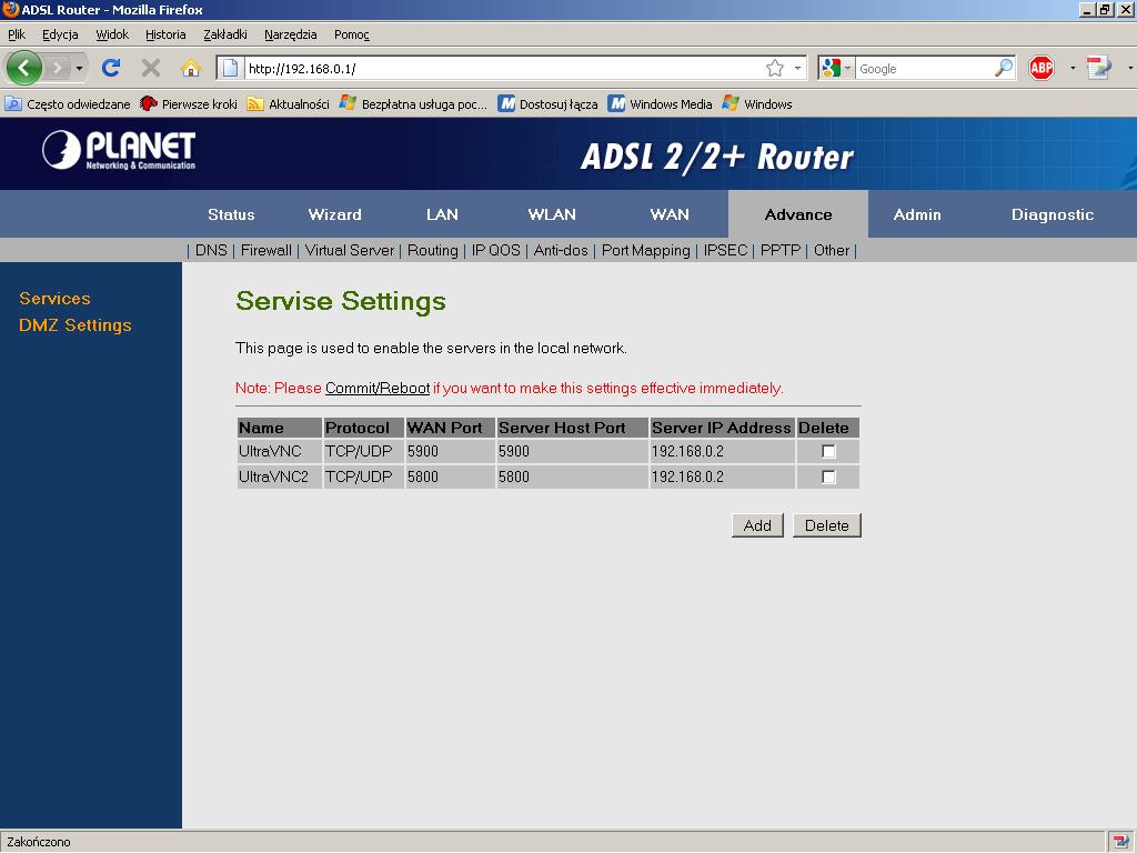 Adw 4401 настройка wifi