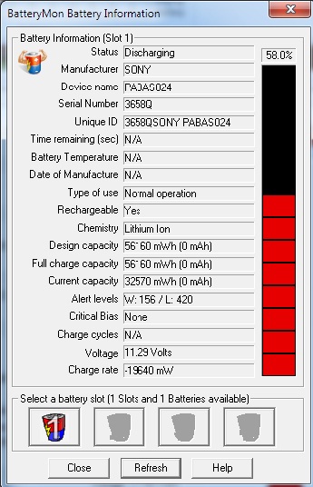 Lenovo Y550 - szybki spadek napięcia baterii PABAS024, co robić?