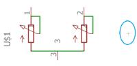 Eagle - jak stworzyć bibliotekę dla podwójnego potencjometru z 6 pinami?