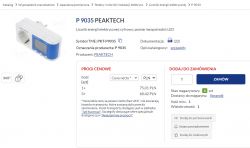 Miernik energii elektrycznej PeakTech 9035 (na układzie CS5460A)