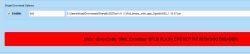 Screenshot of SharpBL602Tool showing a flashing error for the OpenBL602 binary file.