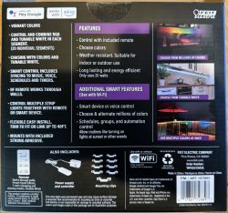 Feit Electric LED strip packaging with features.