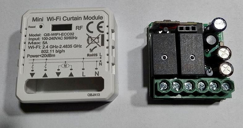 [CB3S/BK7231] Small and flat roller shutter controller for SB478/QS-WIFI-ECC02 box - batch change