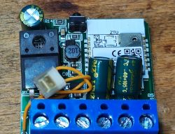 Inside of Zigbee Module LZWSM16-1 PCB inside Zigbee module with electronic components