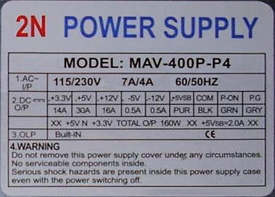 2N Power Supply model: MAV-400P-P4 pad³y (zwarcie baza-kolektor) tranzystory MJE 2N Power Supply model: MAV-400P-P4 pad³y (zwarcie baza-kolektor) tranzystory MJE