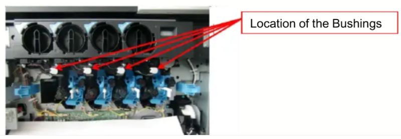 Konica-Minolta C224e nie podaje żółtego toneru, pojemnik nie obraca się: napęd czy elektronika?