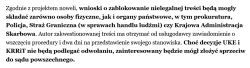 Fragment tekstu prawnego o blokowaniu nielegalnych treści przez różne instytucje.