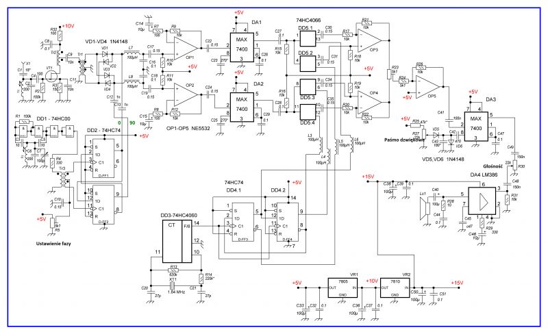 Demodulator SSB wg metody Weavera