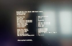 Zrzut ekranu przedstawiający wyniki testu diagnostycznego pamięci RAM za pomocą programu MemTest86.