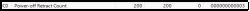 A fragment of a SMART table showing the Power-off Retract Count parameter with a value of 3.