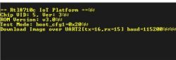 Screenshot of a console displaying Rt18710c platform boot messages