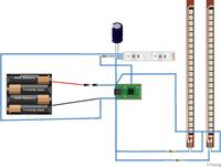 Buty podświetlane diodami RGB