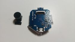 Camera module and circuit board with electronic components