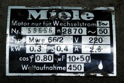 Podłączenie silnika jednofazowego Miele Mwe 66/2 Podłączenie silnika jednofazowego Miele Mwe 66/2