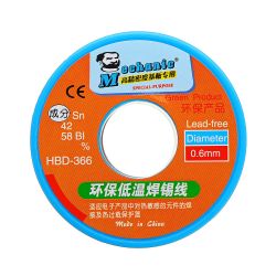 Test spoiwa "Sn42Bi58" firmy Mechanic.