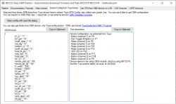 BK7231 Easy UART Flasher User Interface User interface of a device configuration tool showing Tuya JSON code.