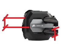 Wymiary Chłodzenia wodnego Corsair Hydro Series H115i