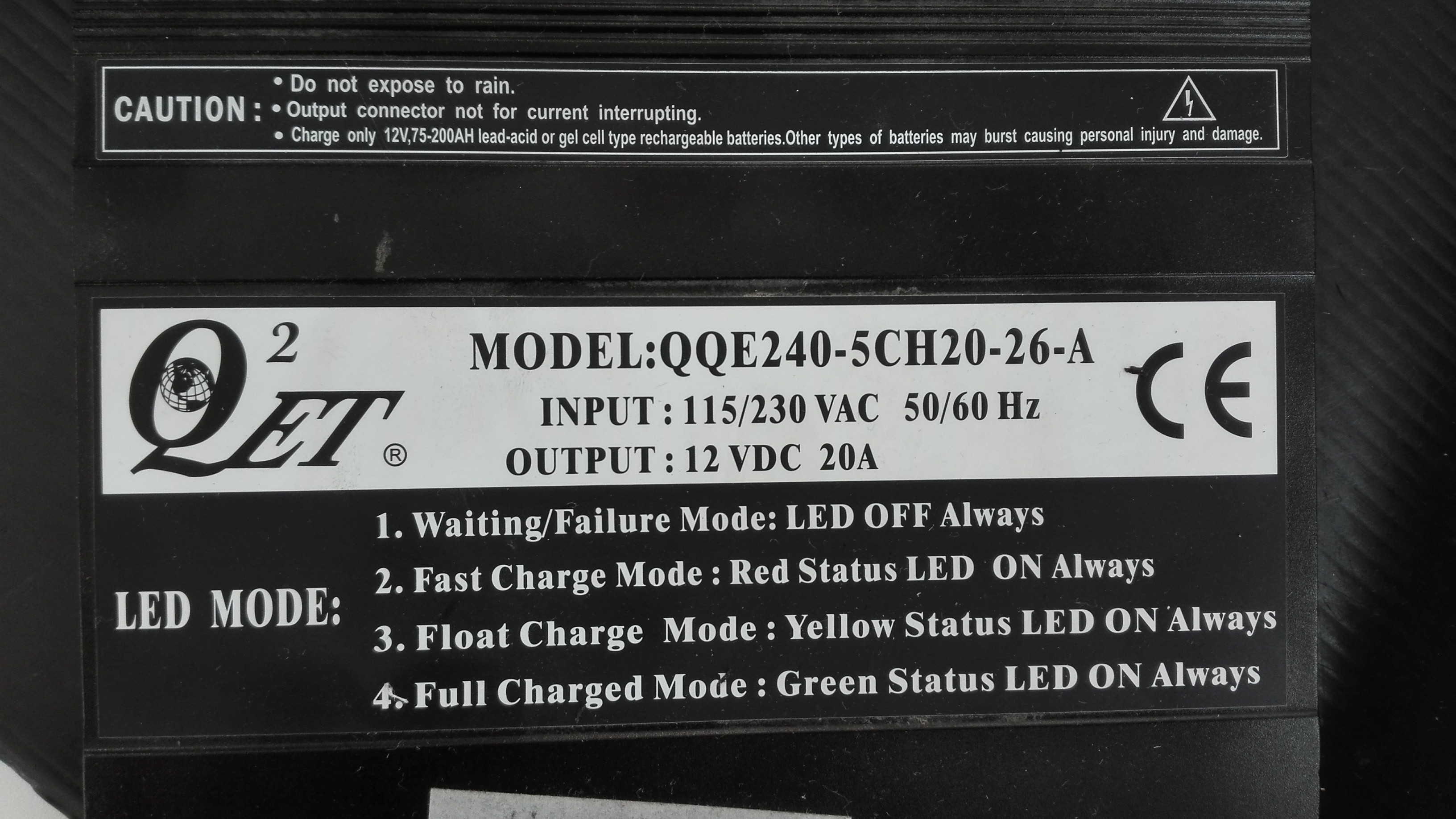 [Rozwiązano] Qet QQE240-5CH20-26-A - naprawa ładowarki akumulatorów