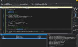 Screenshot of Visual Studio software displaying C language code.