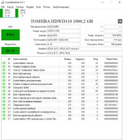 Trzeszczenie dysku Toshiba P300