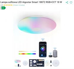 Plafon RGBCW na MXCHIP EMW3072 - Aigostar Smart 18872 18W RGB+CCT Plafon RGBCW na MXCHIP EMW3072 - Aigostar Smart 18872 18W RGB+CCT