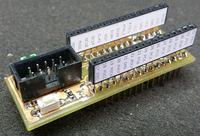 Adapter z Atmega32 w obudowie TQFP-44 do płytek stykowych Adapter z Atmega32 w obudowie TQFP-44 do płytek stykowych