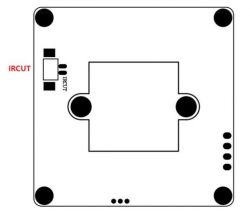 Schemat modułu z oznaczeniem IRCUT