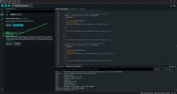 Screenshot of Arduino IDE showing board manager and code for ESP32.