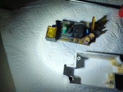 Flooded BlitzWolf WiFi Relay BlitzWolf WiFi relay on a paper towel.