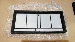 LED-Uhr Montagerahmen Montagerahmen für eine Uhr mit gedruckten Zahlensegmenten.