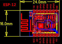 ESP8266-07 - how to solder the antenna socket to the ESP8266-12?