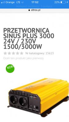 Alternatywy dla przetwornicy Sinus 3000W do 800zł - dom letniskowy