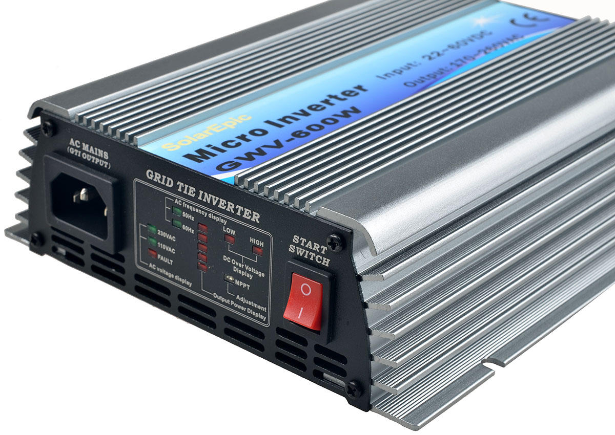 Eksperyment z mikroinwerterem 600W YCC061 Shenzen YiCheng