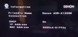 Aktualizacja firmware przez USB dla Denon AVR-X1200W - brak połączenia sieciowego