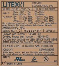 LiteOn model: PS-5032-2V Serwerowy - odtwarzanie obciętej wiązki ATX?