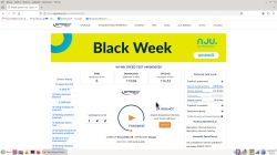 Zrzut ekranu z wynikiem testu prędkości internetu: 113 Mb/s pobierania, 114 Mb/s wysyłania