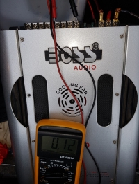 Boss BA-2900 - Brak sygnału na kanałach, dioda Power świeci, wentylator działa