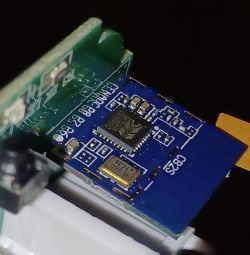 Close-up of CB2S WiFi Board with BK7231N Chip Close-up of a blue CB2S WiFi board with BK7231N chip.