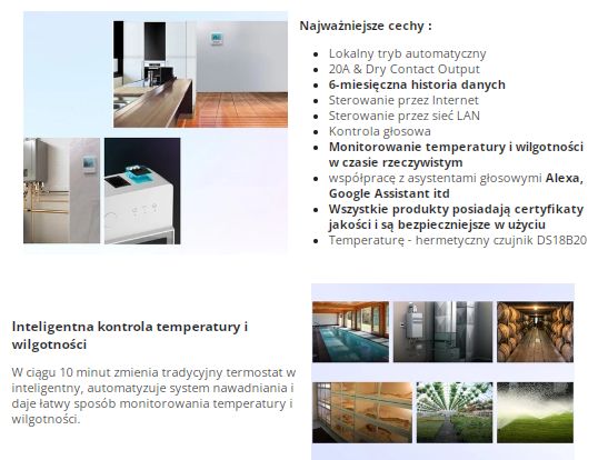 [ESP32] Termostat z wyświetlaczem i WiFi - Sonoff THR320D - aplikacja eWeLink