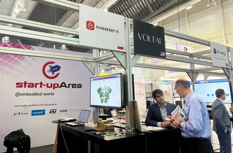 Stoisko Pineberry Pi i Voltai na targach Embedded World 2024