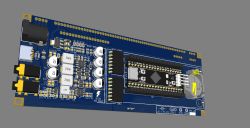 Płytka PCB do wyświetlaczy VFD i mikrokontrolera BlackPill
