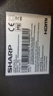 Szukam oprogramowania do telewizora Sharp LC-40FI5342KF, TP.MS6486.PB711