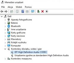 DELL Inspiron 15z 5523-6272 - Sterowniki AUDIO/Win10 Brak dźwięku w głośnikach
