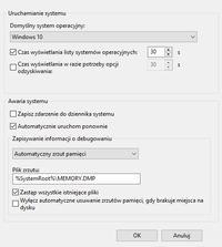 Windows 10 - Jak wyłączyć okno automatyczna naprawa oraz wybór systemu?