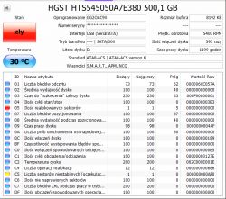 HGST Touro Mobile 500GB - jak naprawić bad sectory na USB?