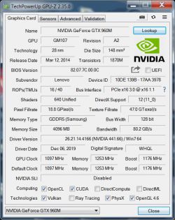 Lenovo Y50-70 - problem z grami na dedykowanej karcie graficznej NVIDIA Lenovo Y50-70 - problem z grami na dedykowanej karcie graficznej NVIDIA